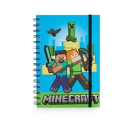 Minecraft Quaderno Rilegato A5 Ufficiale Licenziato Rigido A Righe