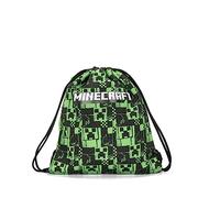 MINECRAFT - Sacca Coulisse Ufficiale Minecraft, Compatta e Versatile, Ideale per Palestra, Scuola, Viaggi, Portamerenda, Idea Regalo Bambini e Ragazzi, 35x42x2 cm