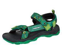 Minecraft Sandals for Kids Open Toe Easy Fasten Fully Adjustable Trekker Sandals Girls Boys Creeper Sports Summer Shoes, verde, 29 EU