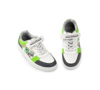 MINECRAFT Scarpe da Ginnastica Creeper per Ragazzi in Bianco, Verde e Nero | Calzature Casual con Chiusura a Strappo | Abbigliamento Quotidiano