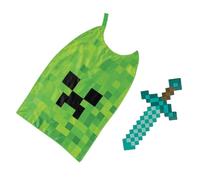 Minecraft Set Accessori Spada E Mantello Per Bambini, 2023, Verde, Unica Taglia
