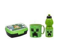 Minecraft Set Colazione Box Porta Merenda Borraccia Tazza