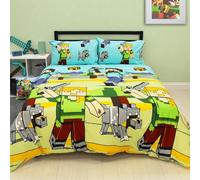 Minecraft Set Copripiumino Doppio Adventure Giocatori Camera Bambini 2-in-1