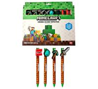 Minecraft Set Di 8 Coloured Erasable Penne Puckator