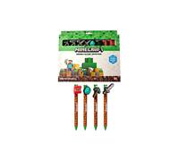 Minecraft Set Di 8 Coloured Erasable Penne Puckator