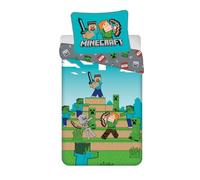 Minecraft Copripiumino Singolo + Euro Misura Federa We Got This Reversibile Boys