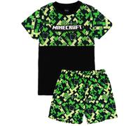 Minecraft Set pigiama a maniche corte verde Ragazzi