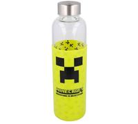 Minecraft silicone cover glass bottle 585ml