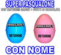 MINECRAFT SUPER PASQUALONE SORPRESONE UOVO DI PASQUA CONTENITORE GIOCO GAME