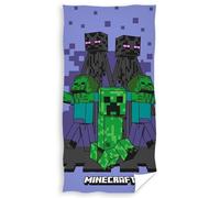 Minecraft Telo Da Bagno Con Creeper, Multicolore, Cotone 100% 140cm x 70cm