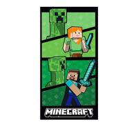 Minecraft Asciugamano Mare Bagno Piscina Viaggio Kids 100% Cotone Verde 70x140cm