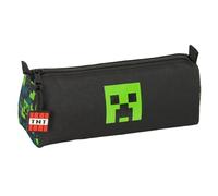 MINECRAFT TNT - Astuccio con cerniera e scomparto, astuccio per bambini, ideale per bambini in età scolastica, comodo e versatile, qualità e resistenza, 21 x 7 x 8 cm, multicolore, M, Casual