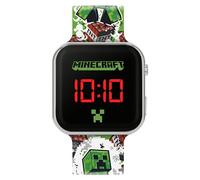 Accutime Minecraft Creeper MIN4181 - Orologio LED per bambini, colore: verde, Verde scuro, Moderno