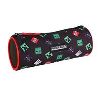 Minecraft TNT ToyBags - Astuccio per gamer, design cilindrico, astuccio con 1 scomparto interno foderato e con chiusura lampo, 8 x 22 x 8 cm, colorato, mediano, astuccio scolastico TNT, colorato