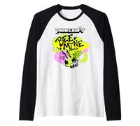 Minecraft Valentine's Day Bee Mine Graffiti Lettering & Art Maglia con Maniche Raglan