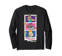 Minecraft Valentine's Day Best Friends Forever Photo Booth Maglia a Manica