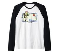 Minecraft Valentine's Day Happy Valentines! Letter Skeleton Maglia con Maniche Raglan