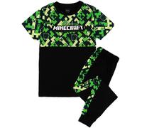 Minecraft Verde Creeper Pigiama a maniche corte a gamba lunga Ragazzi