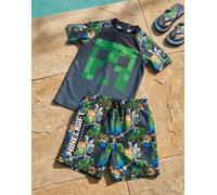 Minecraft Verde Oversized Character Set da bagno 2 pezzi Ragazzi