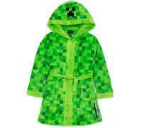 Minecraft Verde Pixel Creeper Novelty Print Accappatoio Unisex Bambini