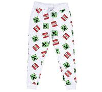 MINECRAFT - Vestiti per Pantaloni della Tuta da Ragazzo - Pantaloni da Jogging per Ragazzi Grigi 100% Cotone - Pantaloni della Tuta - Regali per Ragazzi (11-12 Anni)