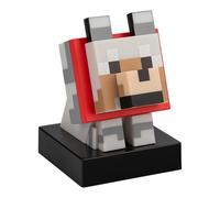 Paladone Minecraft Wolf Icon Light - 11cm Light-Up Figure for Bedroom, Desk or Gaming Setup - Battery Powered