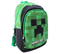 Minecraft Zaino - Creeper Design - Verde - 2 scomparti - licenza ufficiale