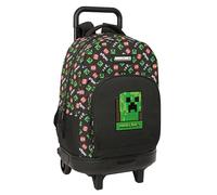 Safta Minecraft 33l 33x45x22 Cm Wheeled Backpack Nero Bambini