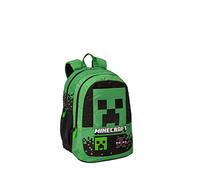 MINECRAFT ZAINO ORGANIZZATO - VERDE - ZAINETTO SCUOLA - GAMING VIDEOGAME