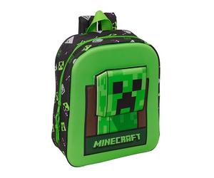 MINECRAFT - Zaino per asilo 3D, facile da pulire, ideale per bambini di diverse età, comodo e versatile, qualità e resistenza, 22 x 10 x 27 cm