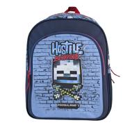 Minecraft Zaino Scuola Hostile Behaviour - DOPPIO COMPARTIMENTO - ADATTABILE A CARRELLO - 44 X 30 X 20 CM, multicolore, M, Casual