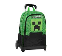 Minecraft Zaino Scuola Organizzato con Trolley Staccabile Pixel