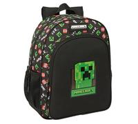 MINECRAFT - Zaino scuola per bambini, adattabile al carrello, ideale per bambini in età scolare, comodo e versatile, qualità e resistenza, 32 x 12 x 38 cm