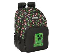 Safta Minecraft 20l 32x42x15 Cm Backpack Nero Bambini