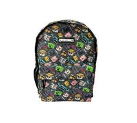 Minecraft Zaino Scuola Pixel 25 - ADATTABILE A CARRELLO, SPALLOLA IMBOTTITO - Scomparto porta porta cupole, 42 X 31 X 13,5 CM, multicolore, M, Casual