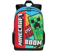 Minecraft Zaino Scuola Ragazzo Zip 46 cm Borsa Zaino Con Scomparti E Spallacci