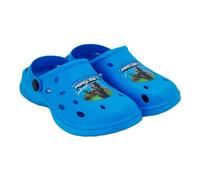 MINECRAFT Zoccoli per Ragazzi, Design Leggeri, Sandali Pillager, Sandali Estivi, Taglia EU 28/29 | Blu