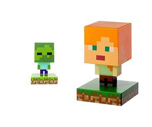 MINECRAFT - Zombie - Lampe décorative & MINECRAFT - Alex - Veilleuse Icon 3D