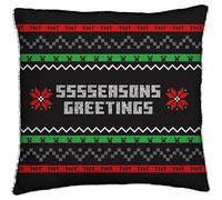 MinecraftSeasons Greetings Quadrato Natale Cuscino Imbottito (TC494)