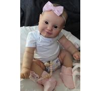 MineeQu 24 Pollici 60 cm Lifelike Enorme Taglia Bambino Capelli Dipinti Dolce Sorriso Bambini coccolosi Bambole del Bambino Reborn Set Regalo Dolls Toddler Appena Nate Realistiche Che Sembrano Reali