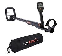 Minelab GO-FIND 22 - Metal detector compatto e ultra leggero, con bobina di rivelatore impermeabile da 20,3 cm + borsa da trasporto in tela nera in vinile resistente