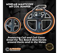 Minelab Manticore M9 Bobina Paraurti Grande per You Spiaggia Detector Arancione