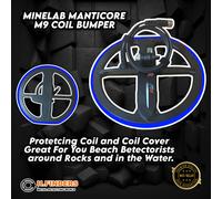 Minelab Manticore M9 Bobina Paraurti Grande per You Spiaggia Detector Blu