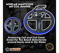 Minelab Manticore M9 Bobina Paraurti Grande per You Spiaggia Detector Blu