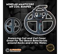 Minelab Manticore M9 Bobina Paraurti Grande per You Spiaggia Detector Nero