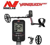 METAL DETECTOR VANQUISH 540 MINELAB CUFFIE PIASTRA V12 12" CERCAMETALLI ORO