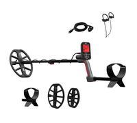 MINELAB Vanquish 560 PRO-Pack - Metal detector completamente automatico, leggero, impermeabile, con tecnologia Multi-IQ, include bobine V12X da 30,5 cm e V8X da 8" a doppia D e auricolari wireless