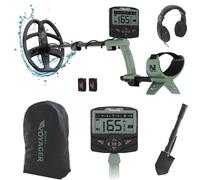 Minelab X-Terra Voyager All-Terrain Professional Pinpointing Metal Detector per Adulti con Bobina Impermeabile, 4 Modalità di Rilevamento (Kit Completo con Cuffie, Zaino, Pala Profonda)