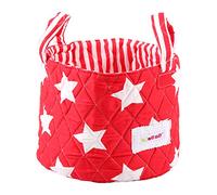 Minene, Cesto portaoggetti in tessuto, motivo: Stelle, Blu (Blue)