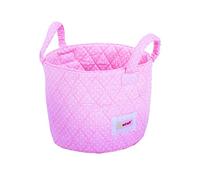 Minene - Cesto portaoggetti piccolo, colore: Rosa/Bianco a pois